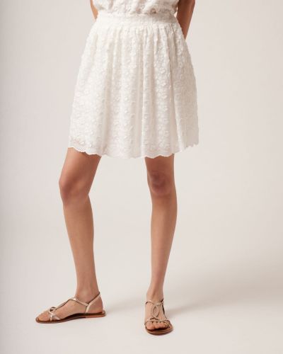Mini suknja Naf Naf bijela