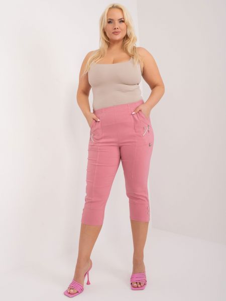 Kalhoty Fashionhunters růžové