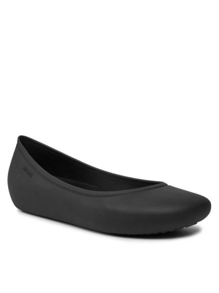 Lapos talpú balerina cipők Crocs fekete
