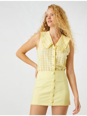 Mini sukně Koton - žlutá