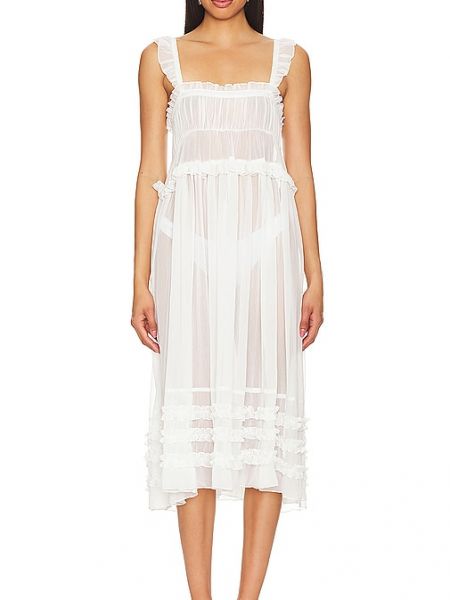 Abito midi Free People bianco