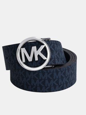 Cinturón con estampado reversible Michael Kors azul