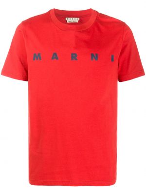 Camiseta con estampado Marni naranja