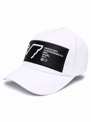 Brodert cap Emporio Armani hvit