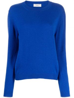 Kašmírový sveter s okrúhlym výstrihom Teddy Cashmere modrá