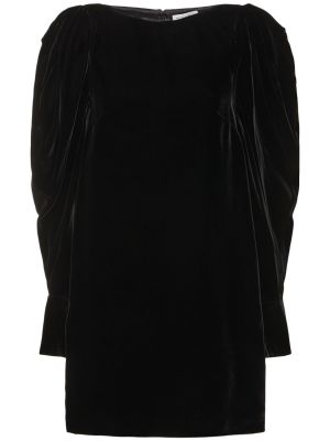 Zamatové mini šaty Nina Ricci čierna