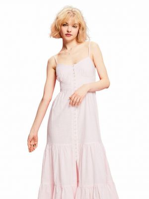 Длинное платье Esprit розовое