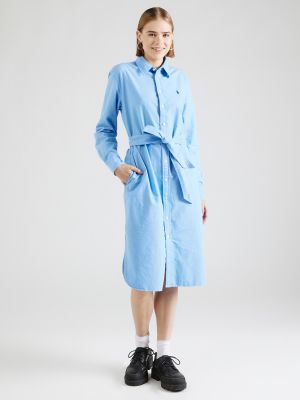Priliehavé košeľové šaty Polo Ralph Lauren modrá