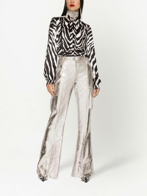 Hemd mit schleife mit print mit zebra-muster Dolce & Gabbana