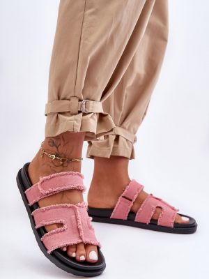 Sandale cu fermoar Kesi roz