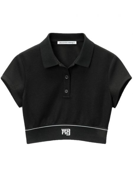 Polo yaka tişört Alexander Wang siyah