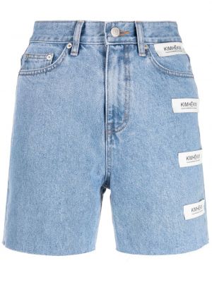 Kratke jeans hlače z visokim pasom Kimhekim