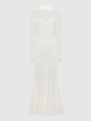 Ажурна довга сукня Tom Ford біла