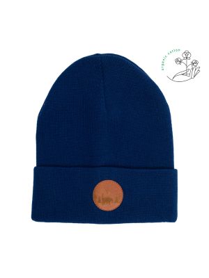 Памучна шапка Kabak синьо