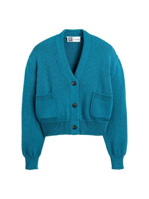 Chaqueta de lana L’envers X La Redoute azul