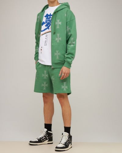 Krištáľové bavlnené šortky Unknown zelená