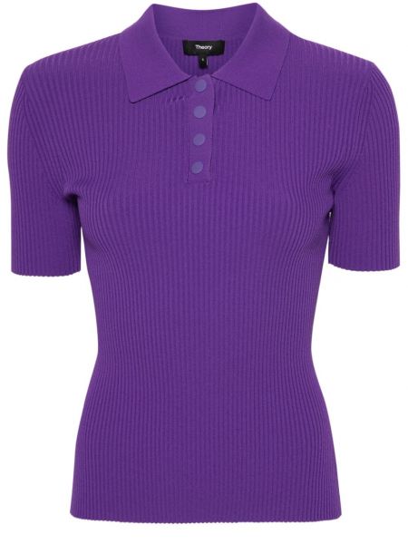 Polo en tricot Theory violet