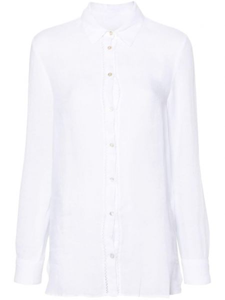 Λινό πουκάμισο κλασικό 120% Lino λευκό