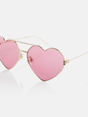 Sončna očala z vzorcem srca Gucci