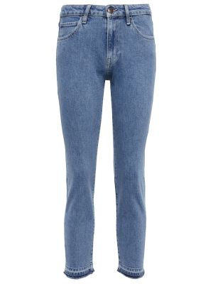 Slim fit kitsa lõikega teksapüksid 3x1 N.y.c. sinine