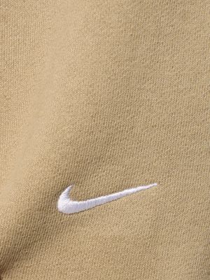 Памучни спортни панталони Nike каки