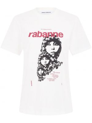 Памучна тениска Rabanne бяло