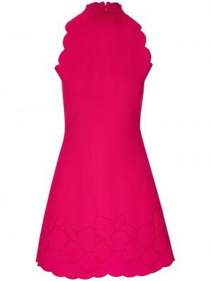 Haljina bez rukava s cvjetnim printom Carolina Herrera ružičasta