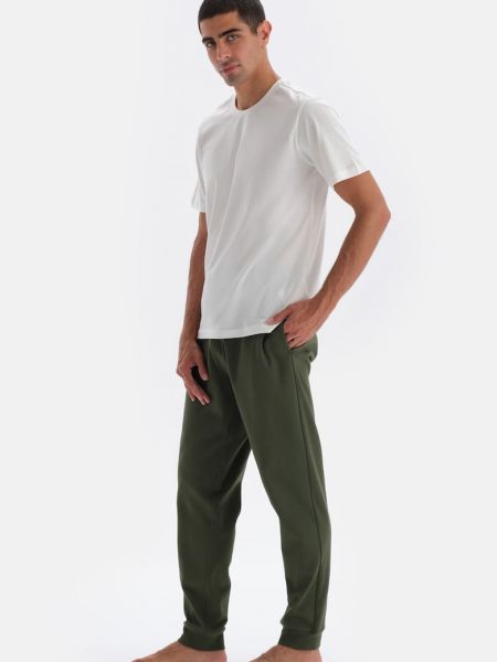Хлопковые брюки Dagi зеленые