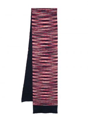 Плетен шал на райета Missoni розово
