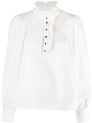 Bluză din bumbac Ba&sh alb
