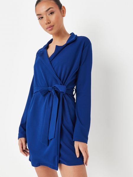 Приталенное платье мини Missguided синее