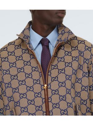 Žakárová hedvábná kravata Gucci