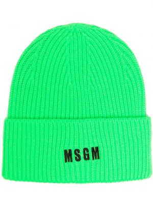 Brodert lue Msgm grønn