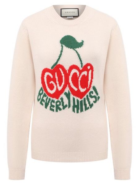 Шерстяной свитер Gucci белый