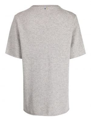 Kaschmir t-shirt mit rundem ausschnitt Extreme Cashmere grau