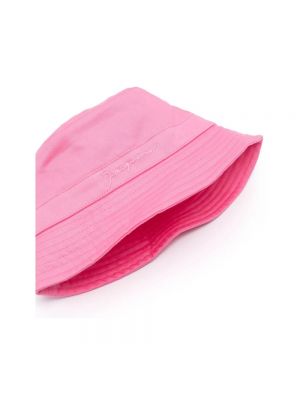 Gorra de algodón Jacquemus rosa
