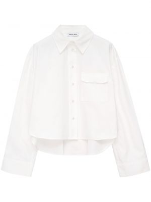 Medvilninė marškiniai Anine Bing balta
