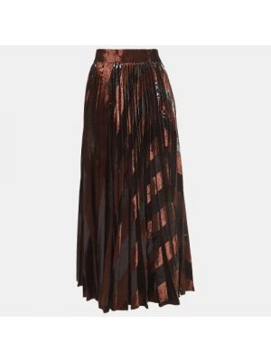 Falda de terciopelo‏‏‎ Dolce & Gabbana Pre-owned marrón