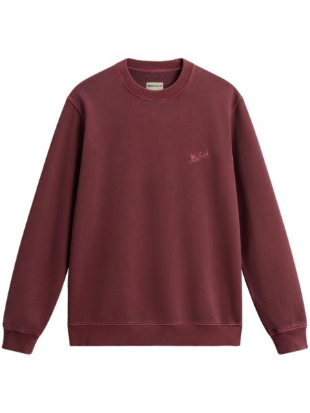 Broderet sweatshirt Woolrich rød