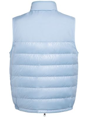Péřová vesta Moncler modrá