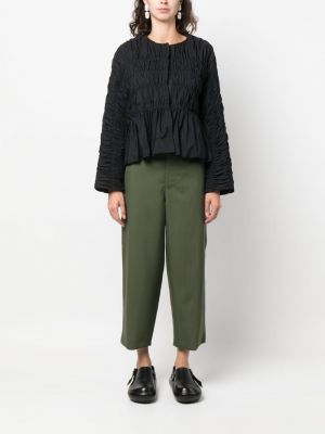 Pantalon taille haute en laine Marni vert