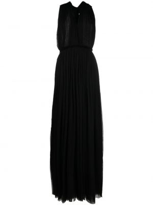 Копринена прилепнала вечерна рокля Pnk черно