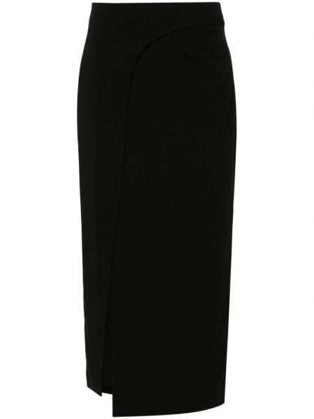 Krepové dlouhá sukně Iro černé
