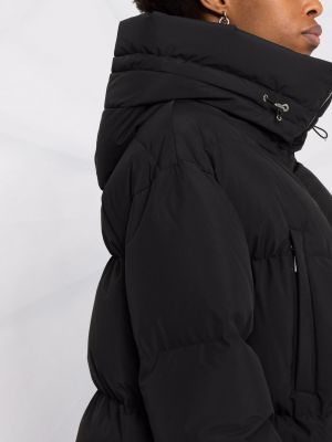Péřová bunda s kapucí Moorer černá