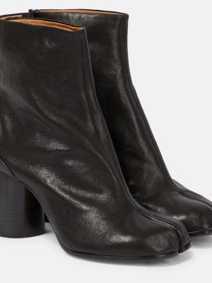 Ankle boots skórzane Maison Margiela czarne
