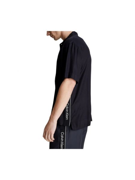 Koszula z krótkim rękawem Calvin Klein czarna