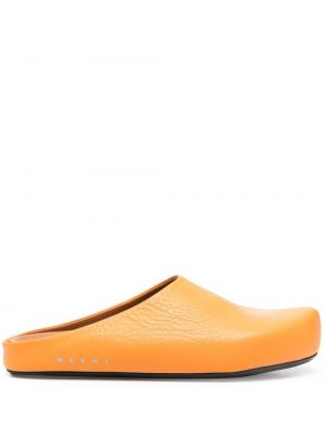 Pantofi loafer cu imagine Marni portocaliu