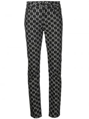 Skinny fit-jeans Karl Lagerfeld svart