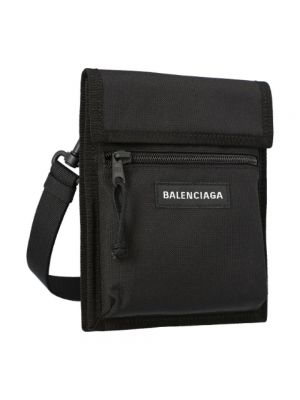 Nylonowa torba na ramię Balenciaga czarna