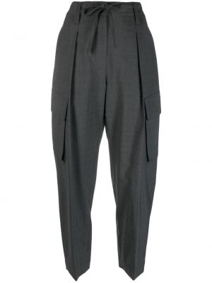 Kargo hlače s tropskim vzorcem Brunello Cucinelli siva